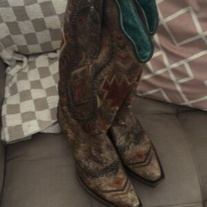 Corral Western Style Brown Cowboy Boots